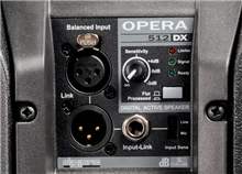 dB TECHNOLOGIES OPERA 512 DX - ovládací panel