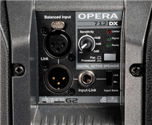 dB TECHNOLOGIES OPERA 712 DX - ovládací panel