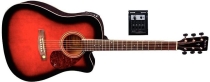 Tenson elektro-akustická gitara D10-CE, Cutaway Electro-Acoustic, violinburst