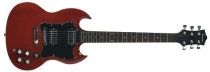 Tenson elektrická gitara Nashville SD Set Neck, transparentná červená